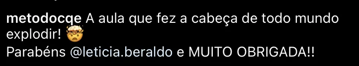 Depoimento de cliente do Método OGP