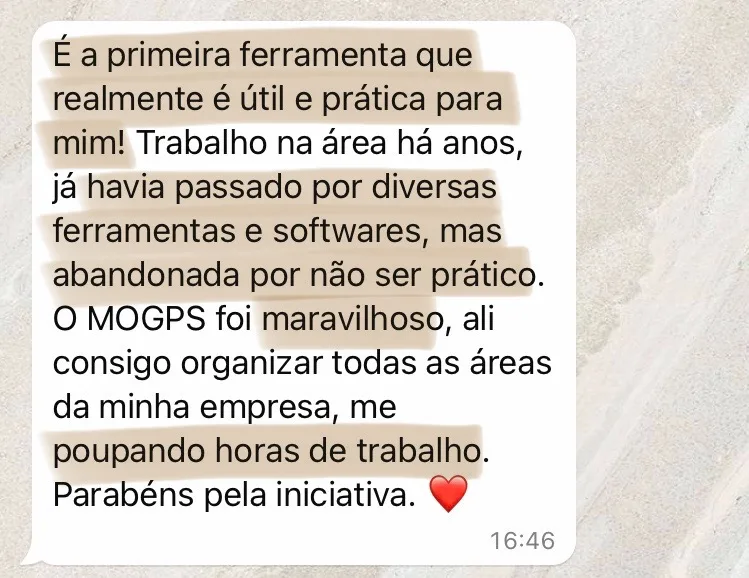Depoimento de cliente do Método OGP